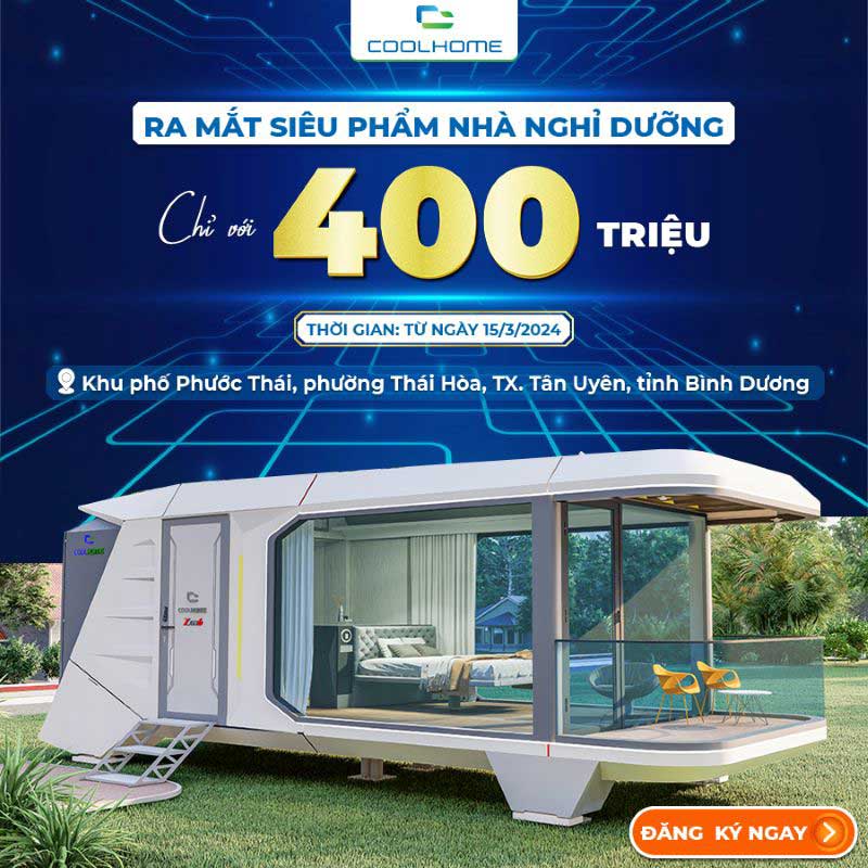 Ra mắt nhà phi thuyền di động Coolhome tại Bình Dương ngày 15/3