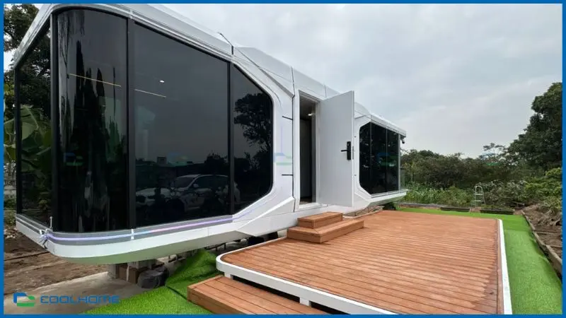 Nhà phi thuyền 29.7 m2 cấu tạo lắp ghép module với những chức năng đặc biệt