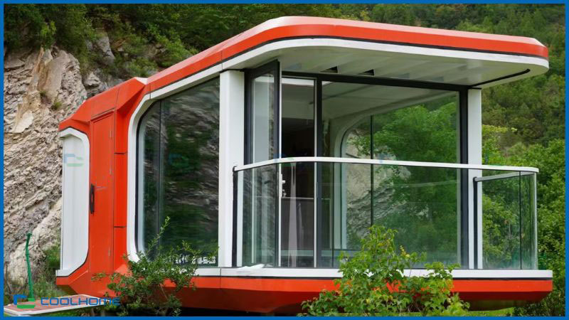Nhà phi thuyền di động 29.7 m2 phù hợp cả ở và nghỉ dưỡng