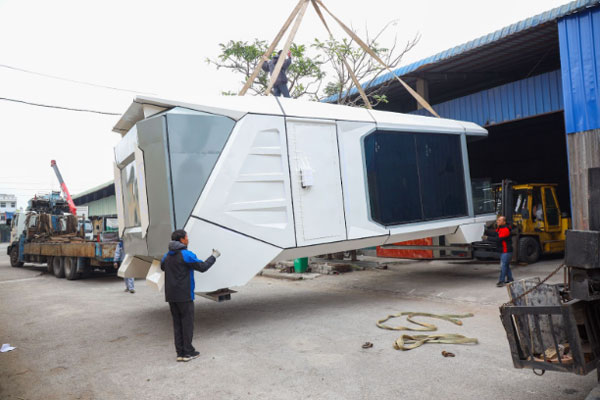 Thời gian vận chuyển tới nhà phi thuyền tới địa điểm lắp đặt
