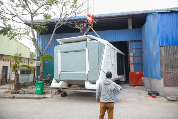 Công nghệ thi công - Thời gian lắp ghép nhà phi thuyền