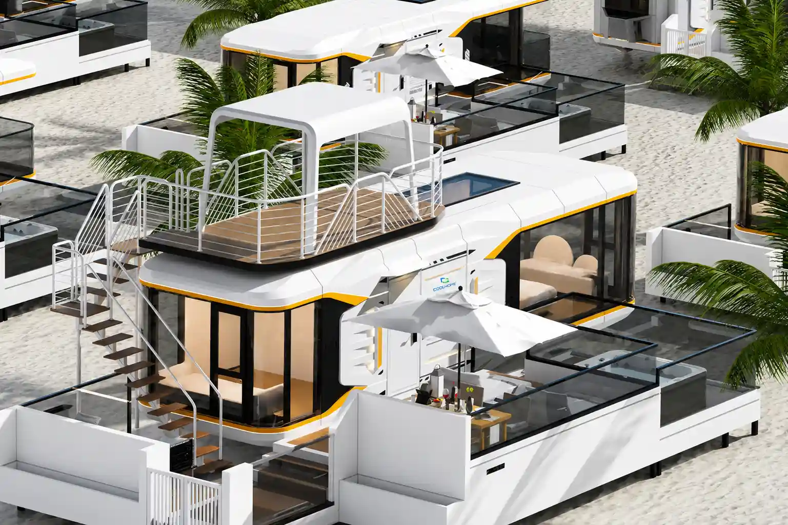 Nhà phi thuyền di động Coolhome Zen9 có cấu tạo bền bỉ, chống chọi với mọi loại thời tiết