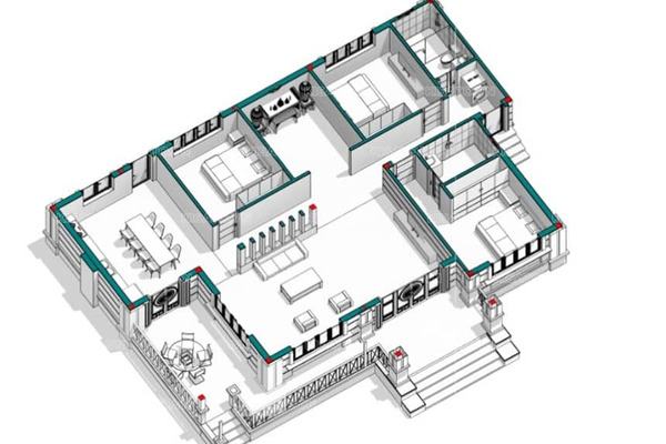 Công năng của nhà cấp 4 mái Nhật 3 phòng ngủ tối ưu cho gia đình 3-5 thành viên