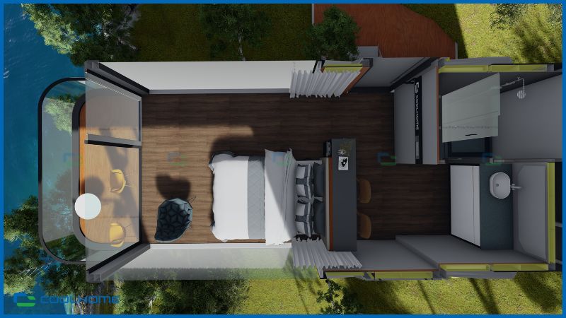 Diện tích nhỏ nhưng được trang bị đầy đủ tiện ích cho cuộc sống trọn vẹn
