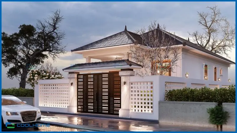 Thiết kế sân vườn giúp tăng tính thẩm mỹ và giá trị tổng thể công trình