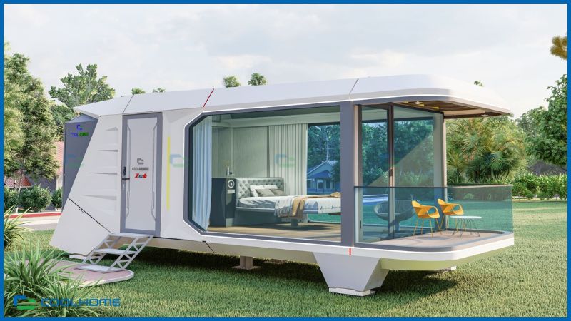 Nhà phi thuyền di động 29.7m2 mang đến một không gian sống hiện đại 