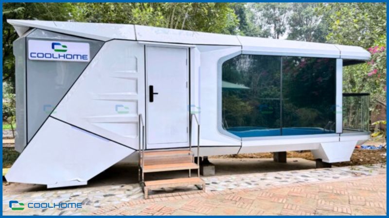 Nhà phi thuyền di động 29.7m2 vừa phù hợp nghỉ dưỡng vừa tiềm năng kinh doanh lưu trú