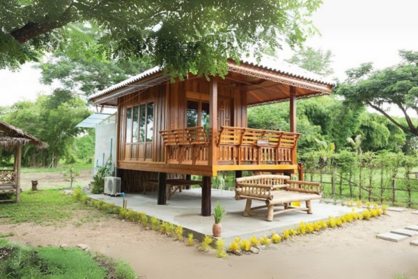 Nhà gỗ mini mang đến không gian sống gần gũi với thiên nhiên và đầy đủ tiện nghi