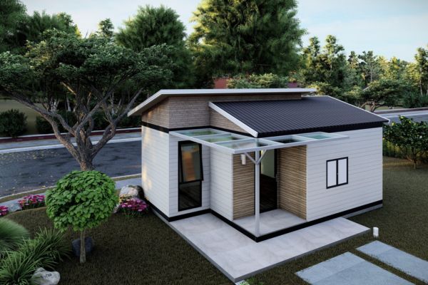 Thiết kế đơn giản nhưng bền vững của nhà lắp ghép cấp 4