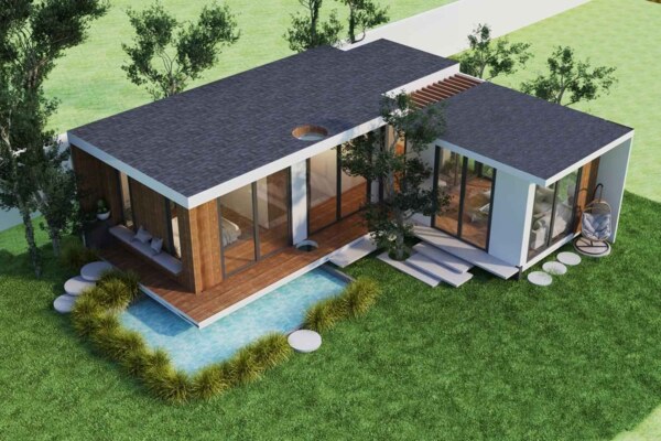Nhà 50m2 lắp ghép là giải pháp lý tưởng cho các công trình có diện tích nhỏ