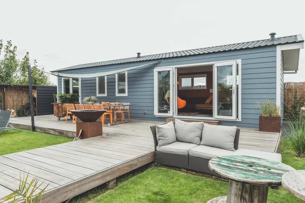 Nhà 60m2 lắp ghép giúp gia đình sống gần gũi với thiên nhiên