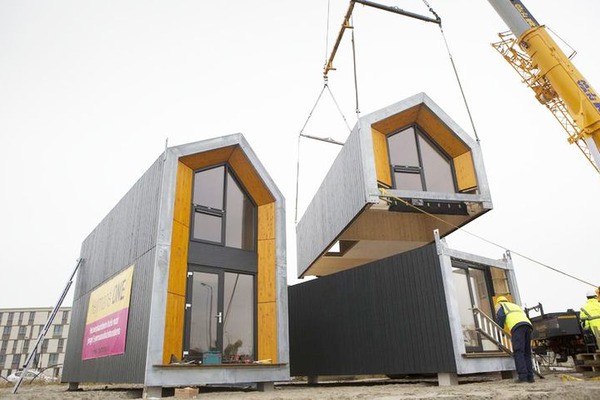 Nhà lắp ghép tấm panel 2 tầng dành cho gia đình đông thành viên