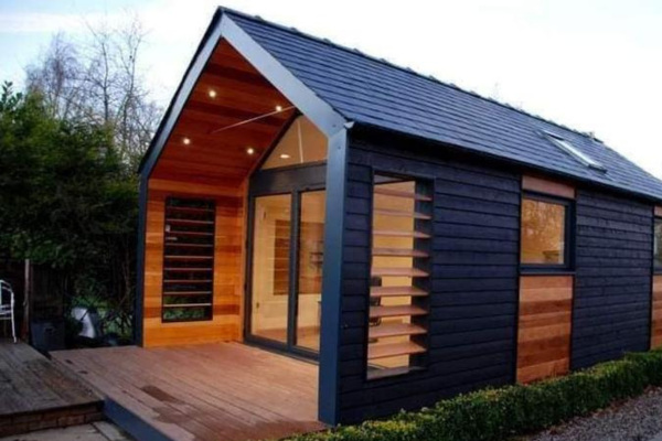 Nhà lắp ghép kích thước 15m2 panel mái Thái hiện đại, sang trọng