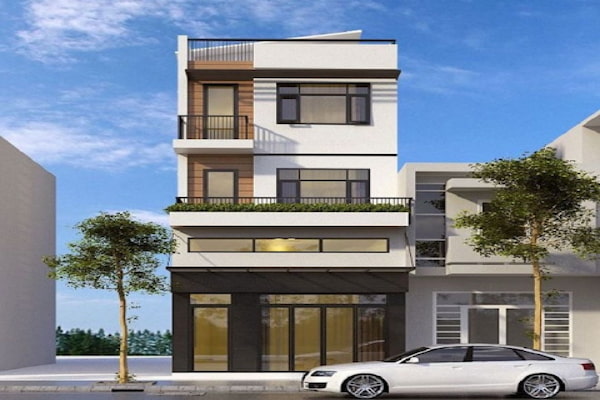 Nhà lắp ghép 3 tầng có gác lửng