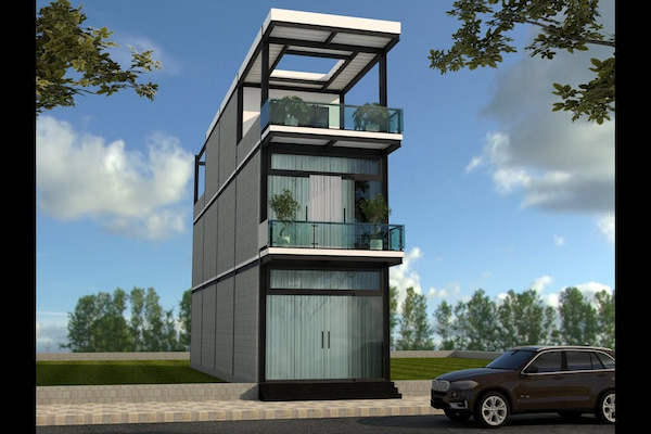 Nhà lắp ghép kết hợp văn phòng