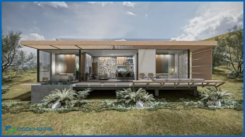 Nhà lắp ghép phong cách hiện đại