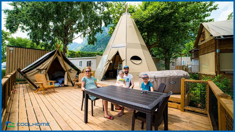 Lều camping dễ dàng lắp đặt và tháo dỡ khi cần thiết
