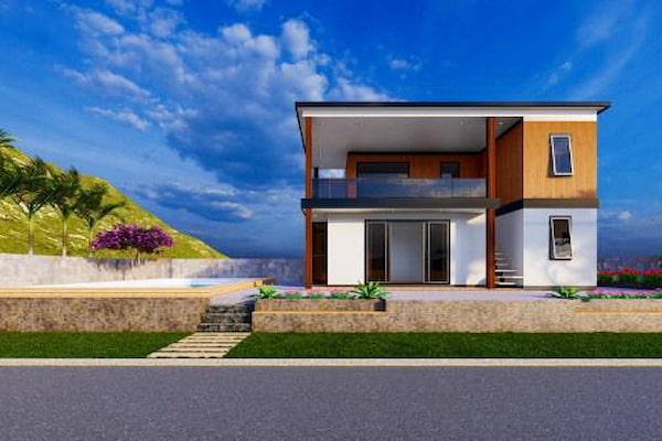 Mẫu nhà lắp ghép 100m² hiện đại