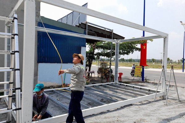 Nhà lắp ghép 40m2 thi công nhanh chóng, tiết kiệm thời gian