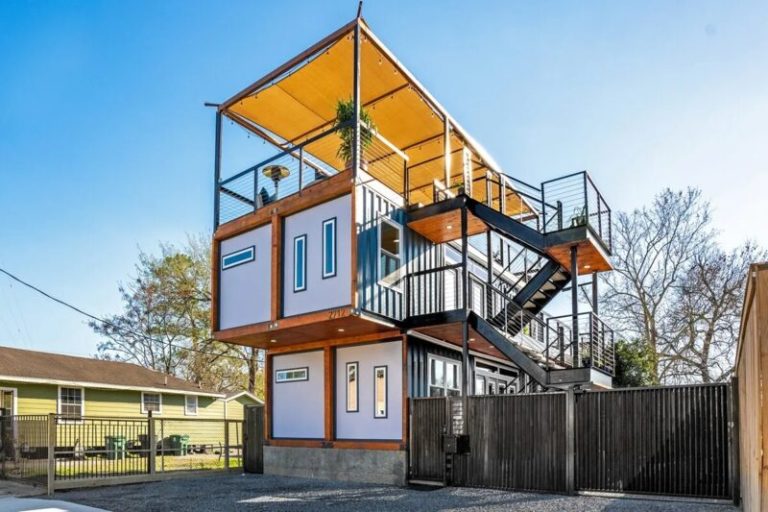 Thi công nhà container lắp ghép 2 tầng tiết kiệm chi phí - Nhà phi ...