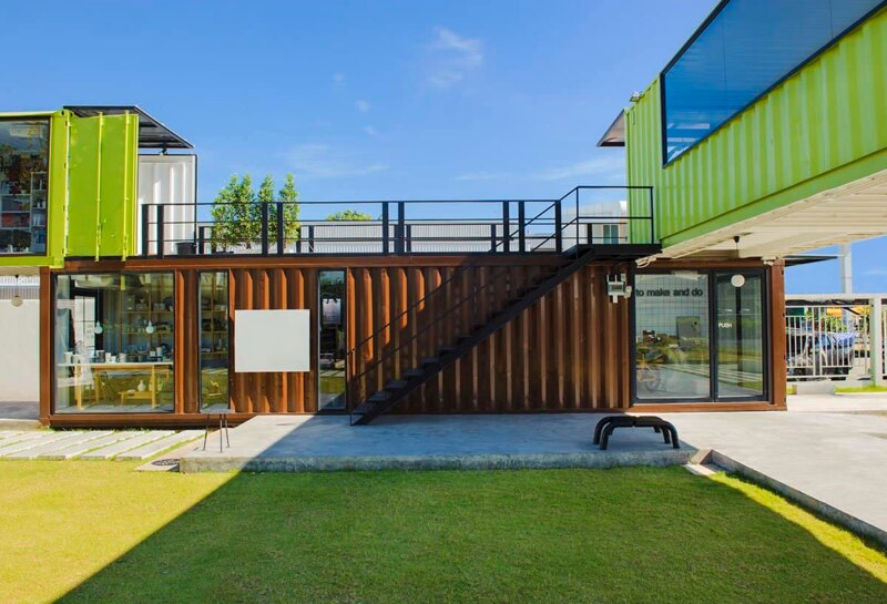 Nhà container lắp ghép 2 tầng là lựa chọn tối ưu cho khu nghỉ dưỡng