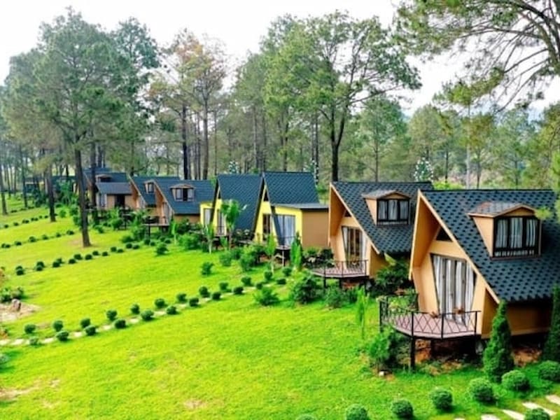Mẫu nhà vườn lắp ghép dạng nhà nghỉ