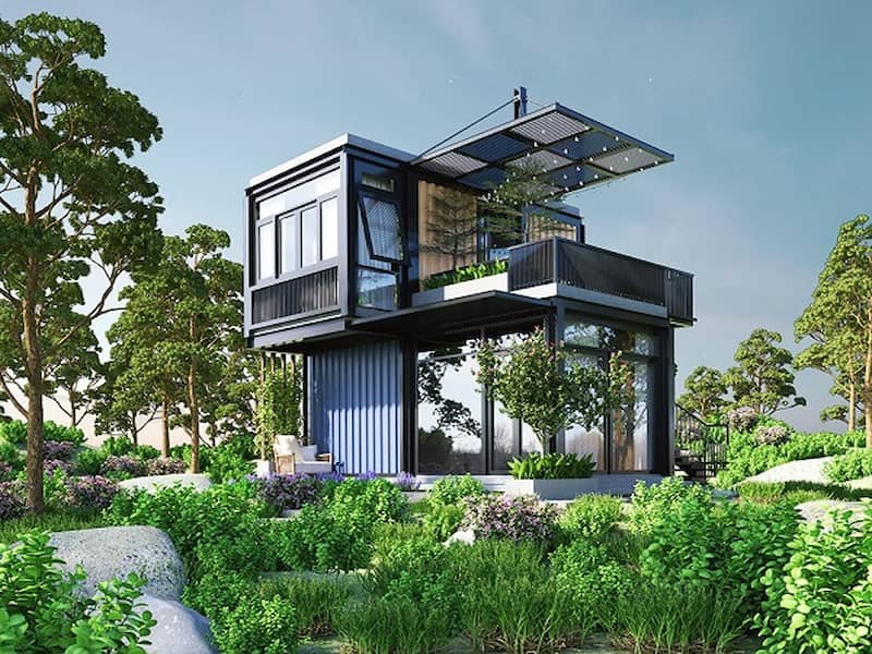 Nhà vườn lắp ghép bền bỉ trước các tác nhân ngoài môi trường