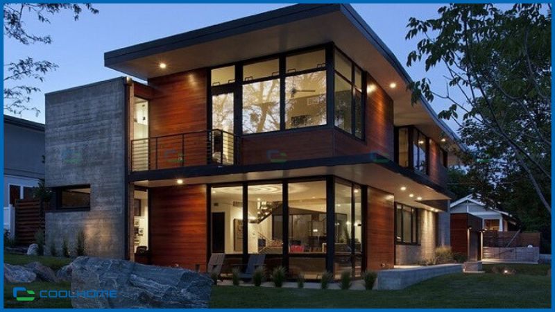 Mẫu nhà thép tiền chế 2 tầng cho khu dân cư