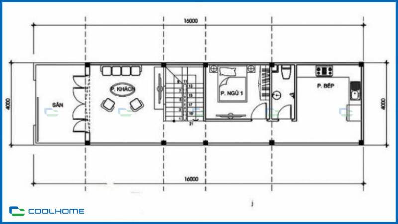 Bản vẽ nhà khung thép tiền chế kết hợp kính