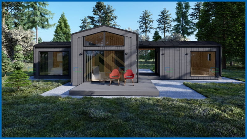 Mái dốc giúp thoát nước nhanh, hạn chế thấm dột