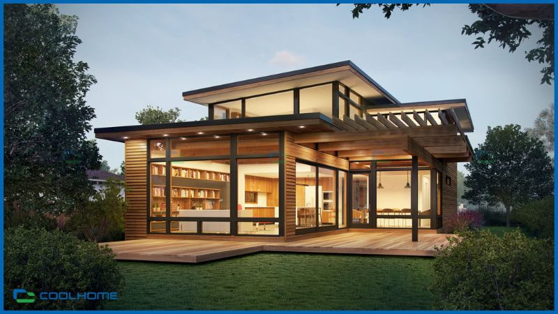 Nhà tiền chế kiểu nhà vườn