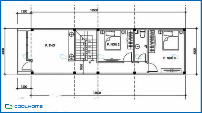 Bản vẽ nhà thép tiền chế 2 tầng