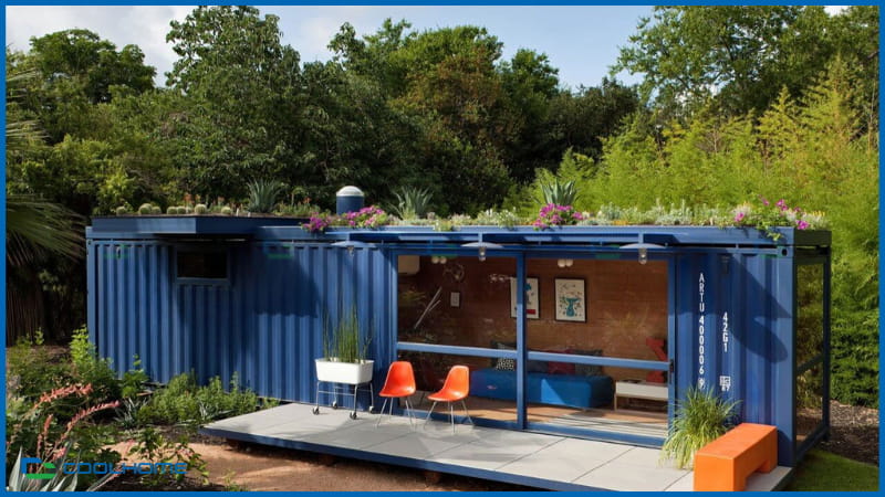 Container được cải tạo thành nhà ở tiện nghi và bền vững