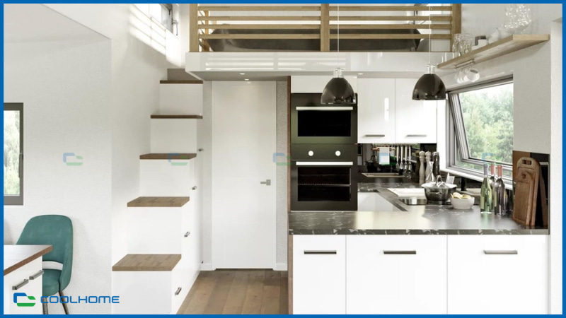 Thiết kế gác lửng thông minh giúp mở rộng diện tích sử dụng tối đa