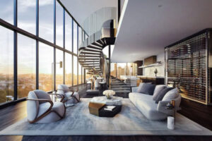 Căn penthouse rộng rãi với tiện nghi cao cấp
