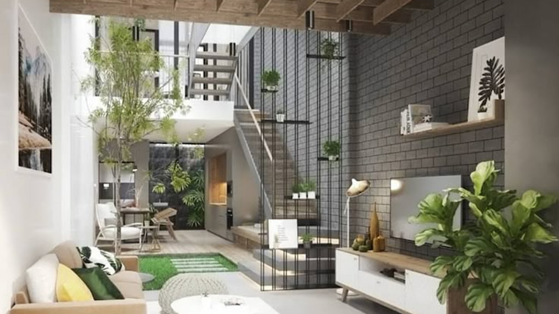 Không gian nhà xanh mang đến sự thư giãn, cân bằng cho ngôi nhà