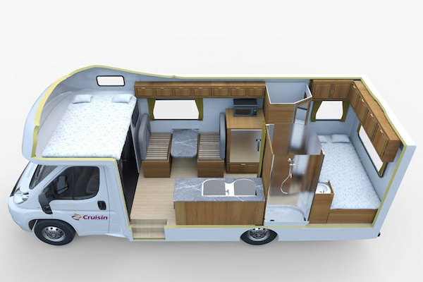Mỗi loại xe RV đều có những đặc điểm riêng, đều tiện nghi và thẩm mỹ