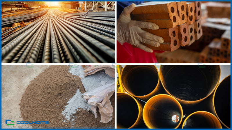 Sự kết hợp hài hòa các vật liệu xây dựng tạo nên không gian sống hoàn hảo