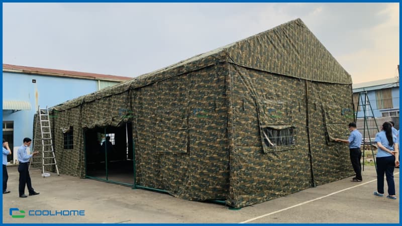 Nhà bạt quân đội thích hợp cho mọi điều kiện thời tiết và địa hình phức tạp