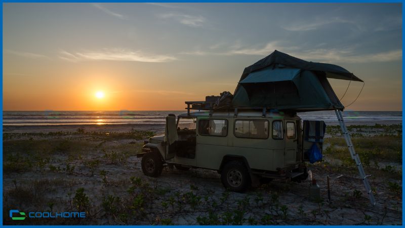 Chi tiết - Lều cắm trại cho xe ô tô (Roof Top Tent)