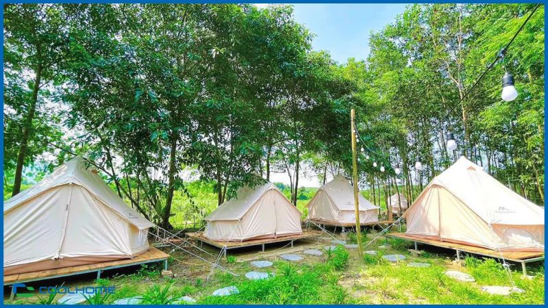 Lều nón được thiết kế để thích nghi tốt với thời tiết ngoài trời