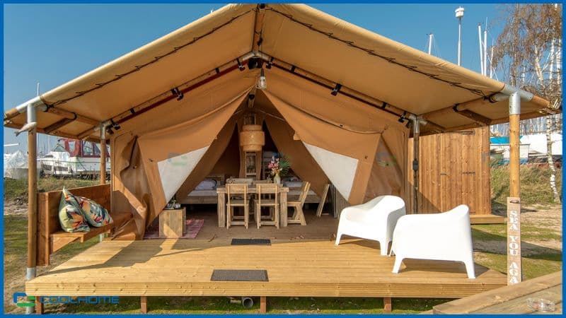 Lều tam giác glamping mang đến trải nghiệm nghỉ dưỡng độc đáo