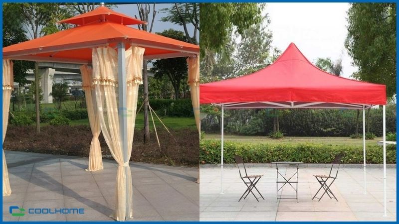 Nhà lều bạt 2 mái với ưu điểm nổi bật