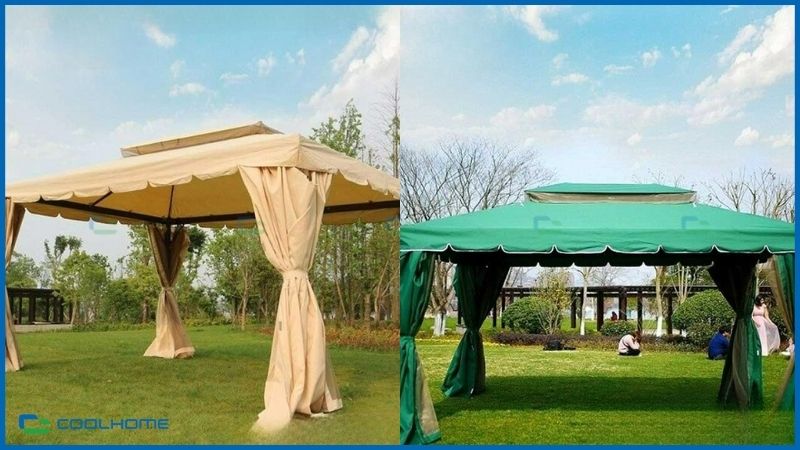 Nhà lều bệt 2 mái được ứng dụng rộng rãi
