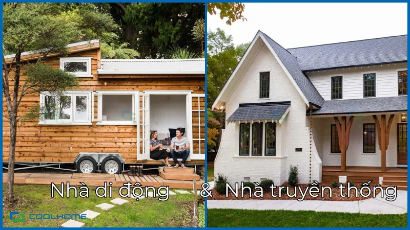 So sánh nhà di động và nhà truyền thống