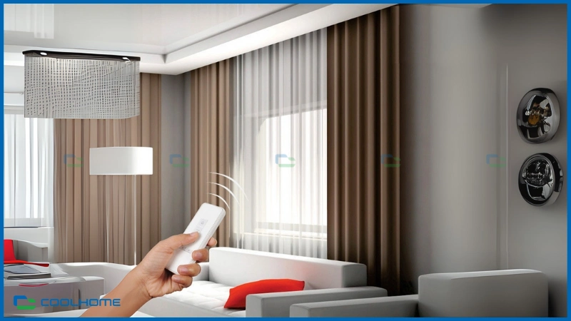 Rèm cửa tự động giúp nâng tầm trải nghiệm sống thông minh, tiện nghi và thẩm mỹ cho nhà phi thuyền