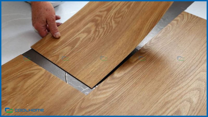 Sàn nhựa vinyl giả gỗ dán keo