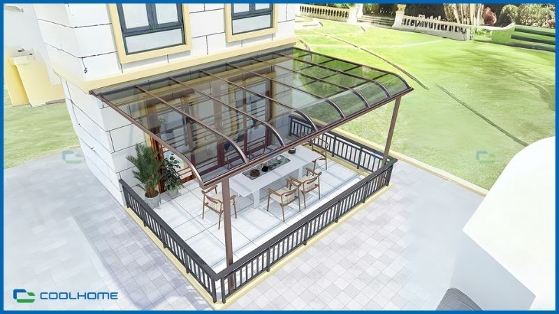 Ưu tiên nhà cung cấp dùng vật liệu đạt chuẩn, đặc biệt là tấm nhựa cường lực bền chắc, chống UV và thời tiết