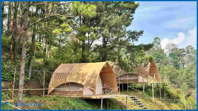Lala Camp Sóc Sơn là khu nghỉ dưỡng nhà di động kết hợp cắm trại