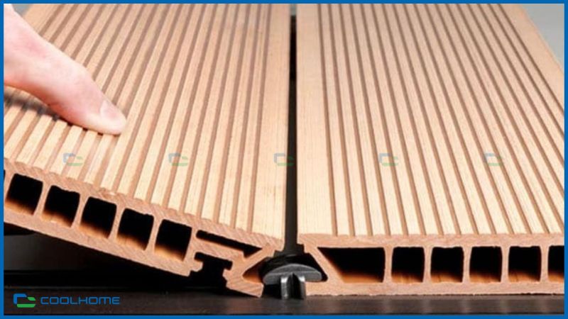 Vân nối hay các rãnh trên sàn nhựa giả gỗ giúp chống trơn trượt